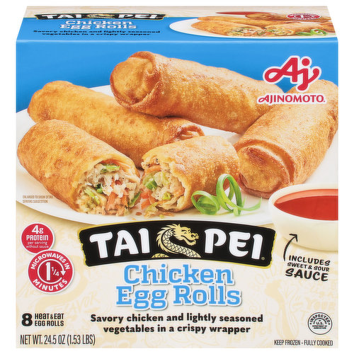 Chung's® Vegetable Egg Rolls with Sweet and Sour Sauce, 8 ct / 24