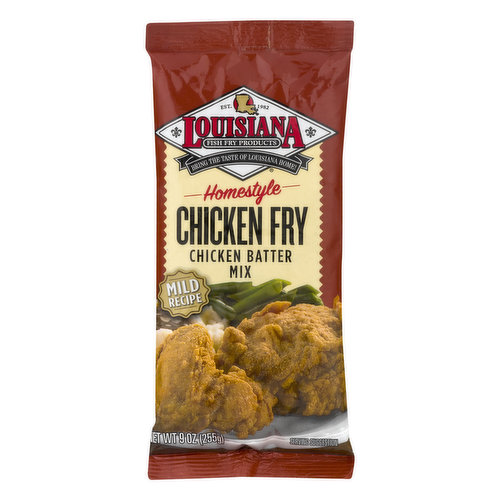 Louisiana Fish Fry Products - Louisiana Fish Fry Products, Chicken Batter  Mix, Spicy Recipe, Chicken Fry, Crispy, Seasoned (5.25 lb)