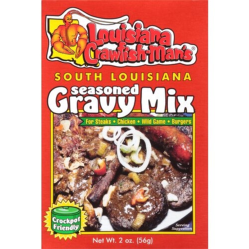 Louisiana Crawfish-Man's Gravy Mix, Seasoned