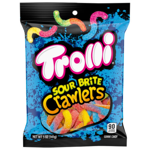 Trolli Gummi Candy, Sour Brite Crawlers