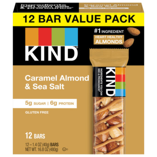 Kind Bars, Caramel Almond & Sea Salt, Value Pack