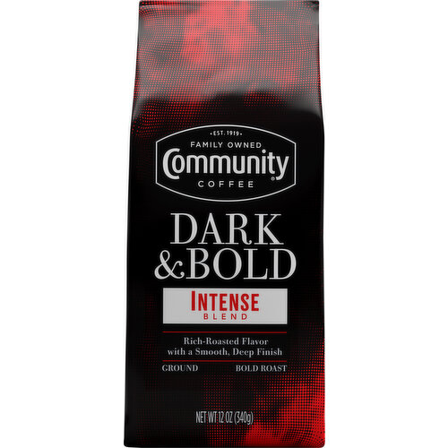 Community Coffee Coffee, Ground, Bold Roast, Intense Blend