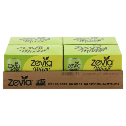 Zevia Mixer, Zero Calorie, Dry Lemon Lime