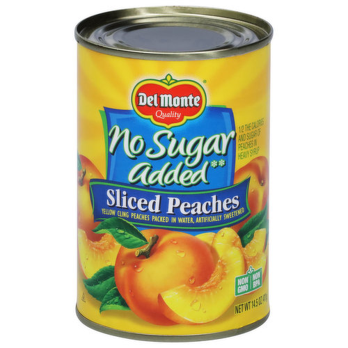 Del Monte Peaches, No Sugar Added, Sliced