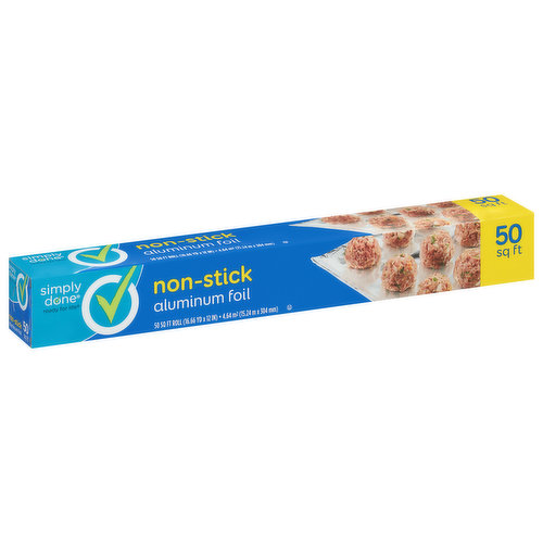 Simply Done Pre-Cut Aluminum Foil (50 ct)