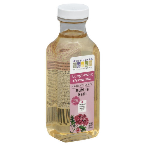 Aura Cacia Bubble Bath, Aromatherapy, Comforting Geranium