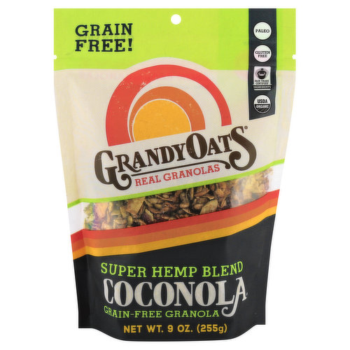 GrandyOats Granola, Grain-Free, Super Hemp Blend, Coconola