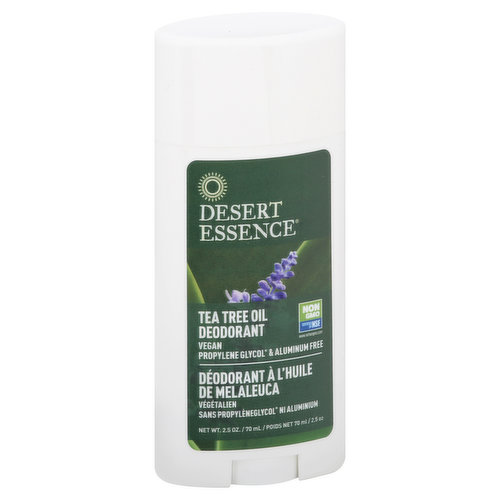 Desert Essence Deodorant, Tea Tree Oil