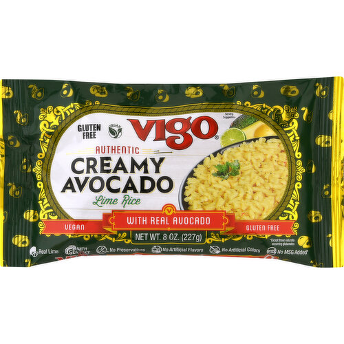 Vigo Lime Rice, Creamy Avocado, Authentic