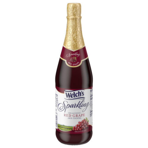 Welch's Juice Cocktail, Sparkling, Red Grape, Non-Alcoholic