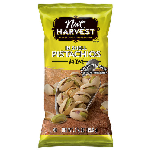 Nut Harvest Pistachios, in Shell, Salted