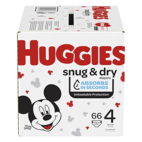 Huggies Diapers, Disney Baby, 4 (22-37 lb)