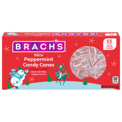 Brach's Candy Canes, Peppermint, Mini