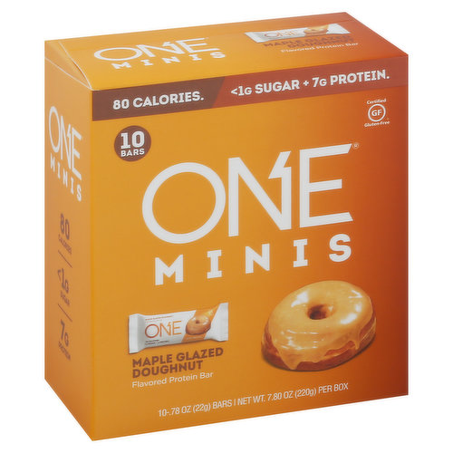 One Protein Bar, Maple Glazed Doughnut Flavored, Minis