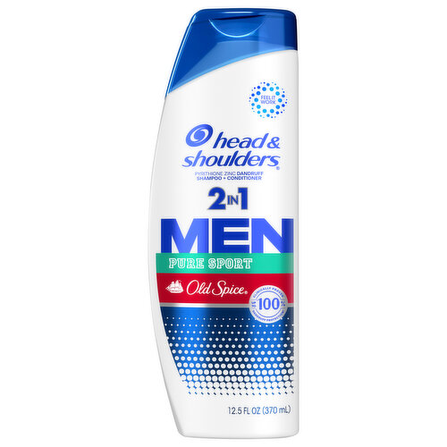 Head & Shoulders Shampoo + Conditioner, Pure Sport, Men, 2 in 1