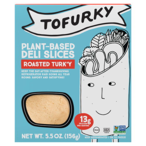 Tofurky Deli Slices, Plant-Based, Roasted Turk'y