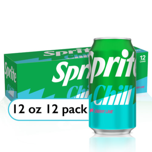 Sprite ® Chill Cherry Lime Natural Flavor Soda Soft Drink Cans