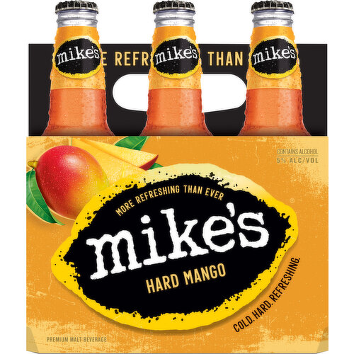 Mike's Beer, Malt Beverage, Premium, Hard Mango