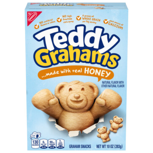 TEDDY GRAHAMS Honey Graham Snacks, 10 oz