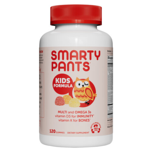 SmartyPants Kids Formula, Gummies, Strawberry Banana, Orange, and Lemon