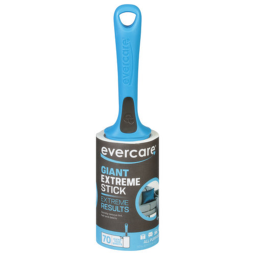 Evercare Lint Roller, Extreme Stick, Giant