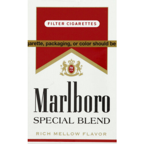 Marlboro Cigarettes, Filter, Special Blend, Flip-Top Box