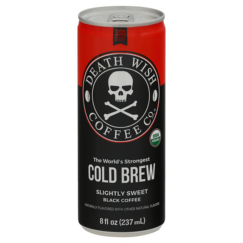 Death Wish Coffee Co Black Coffee, Slightly Sweet, Cold Brew