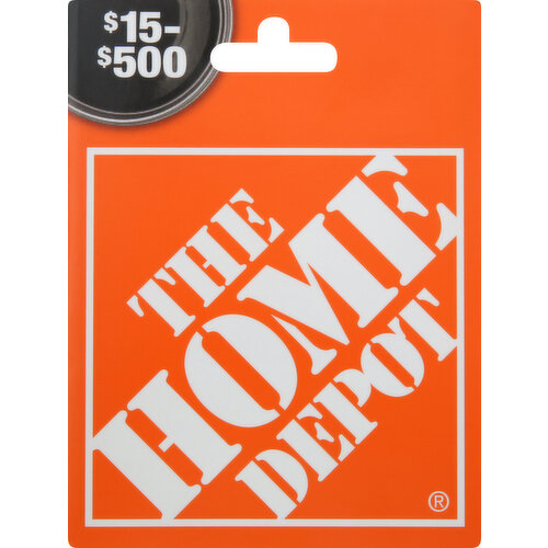 Home Depot Gift Card, $15-$500