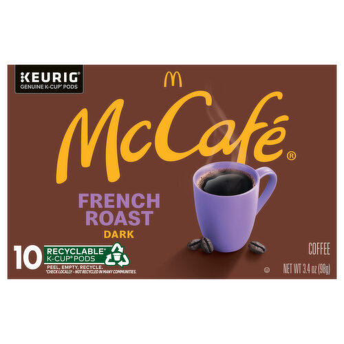 McCafe Coffee, Dark, French Roast, K-Cup Pods