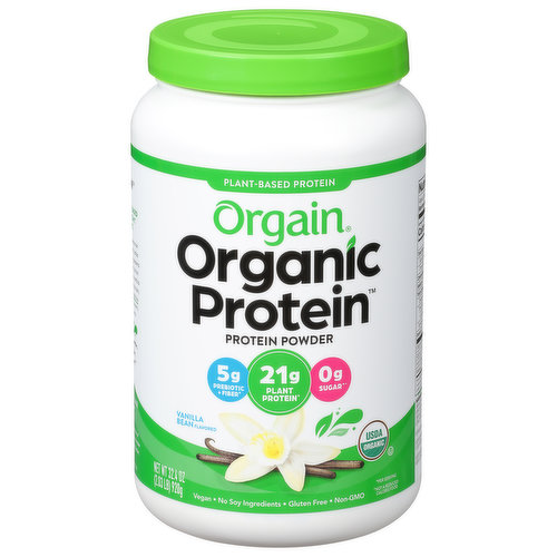 Cleaner Ingredients Powders Made From: Organic pea protein. Organic acacia. Organic brown rice. Organic chia seeds. Higher standards. Our commitment to clean nutrition. Orgain's relentless pursuit of better nutrition that doesn't compromise on taste is based on my belief that real foods can make a real difference. That passion fuels our mission to help people live vibrant lives through good, clean nutrition. In good health - Andrew Abraham, M.D. Founder, Cancer Survivor & Food Entrepreneur. Good, clean nutrition. Our OG plant-based Protein doesn't give a grit. Our best-selling plant-based Protein Powder is as clean as it gets. Crafted with Certified USDA Organic ingredients hand-selected for maximum nutrition, it's made without soy, gluten, or artificial flavors, and not even one drop of dairy. Simply put, it's a downright delicious, hand-working protein that's creamy, never gritty, and oh-so-real.