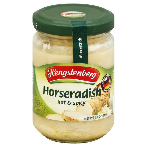 Hengstenberg Horseradish, Hot & Spicy