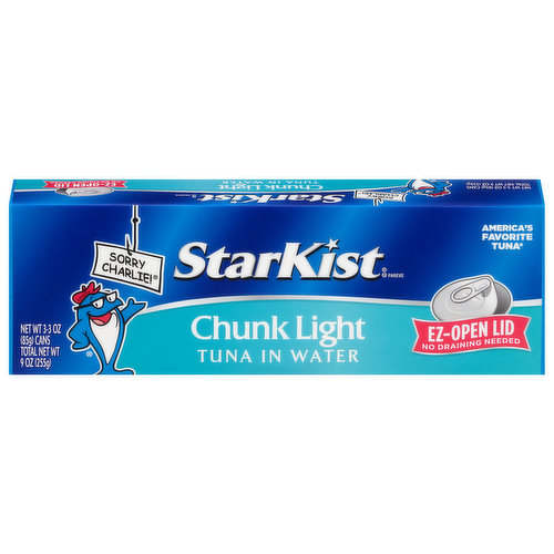 StarKist Tuna in Water, Chunk Light, 3 Pack