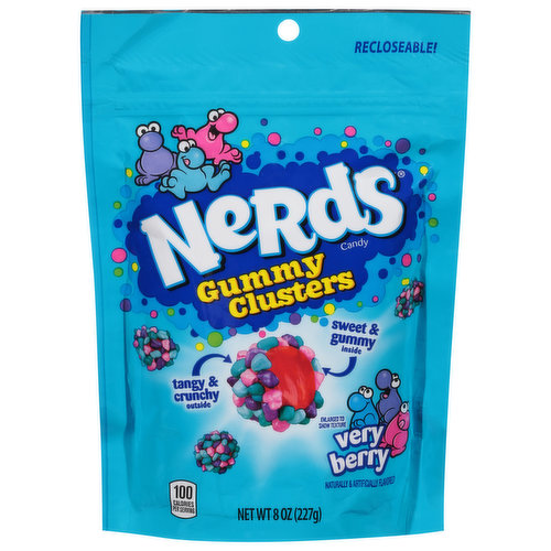 Nerds Candy, Gummy Clusters, Very Berry