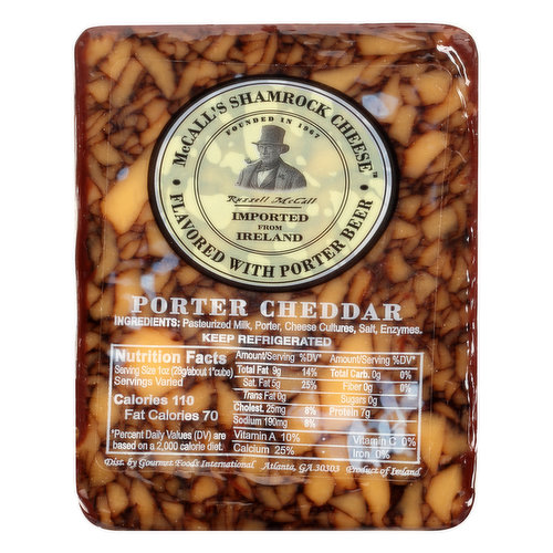 McCall's Shamrock Cheese Cheese, Porter Cheddar