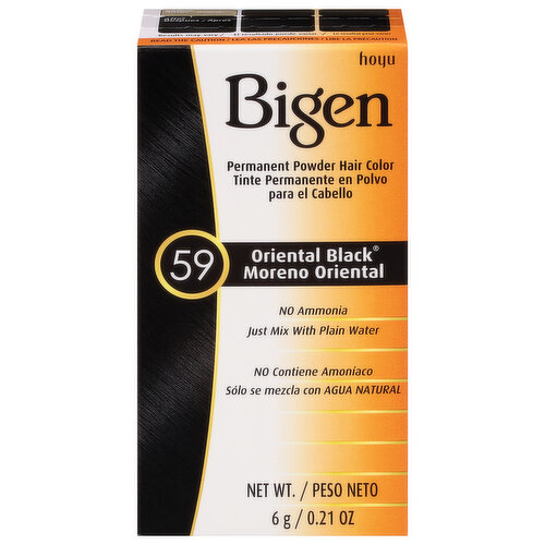 Bigen Hair Color, Permanent Powder, Oriental Black 59