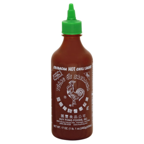 Huy Fong Chili Sauce, Hot, Sriracha