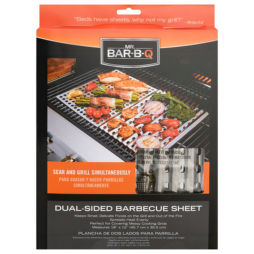 Mr. Bar-B-Q Dual Sided Stainless Steel Searing Grill Topper