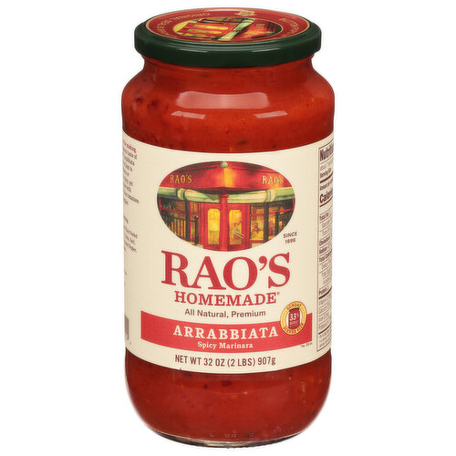 Rao's Marinara Sauce, Arrabbiata, Spicy