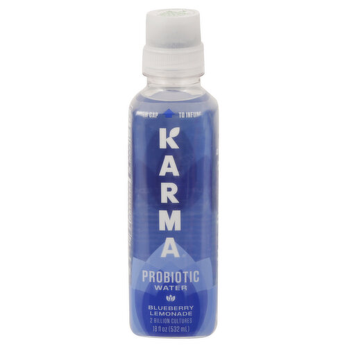 Karma Probiotic Water, Blueberry Lemonade