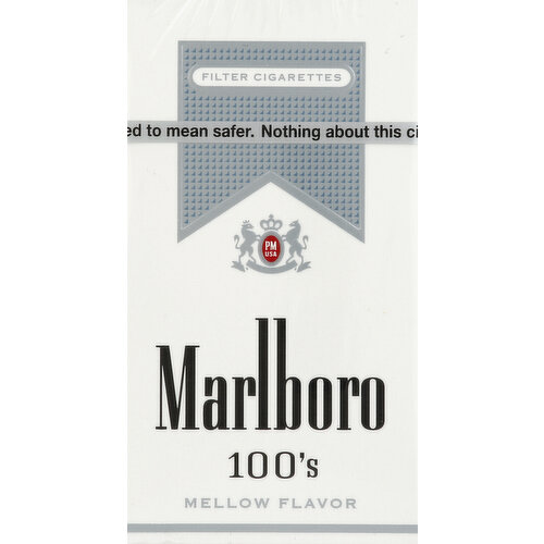 Marlboro Cigarettes, Filter, Silver Pack, 100's