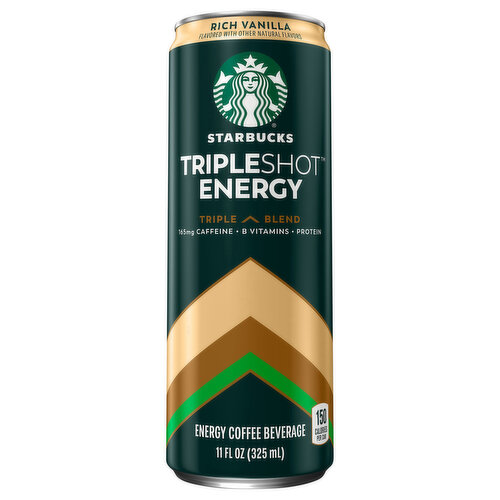 Starbucks Coffee Beverage, Energy, Rich Vanilla, Triple Blend