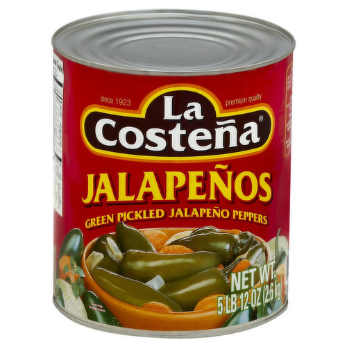 La Costena Green Pickled Jalapeno Peppers, 26 Oz