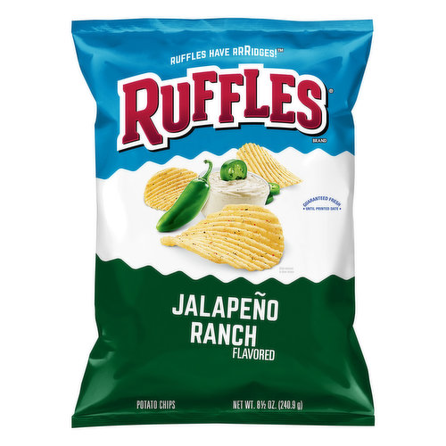 Ruffles Potato Chips, Jalapeno Ranch Flavored