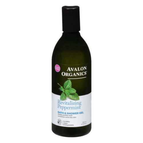 Avalon Organics Revitalizing Peppermint Bath & Shower Gel