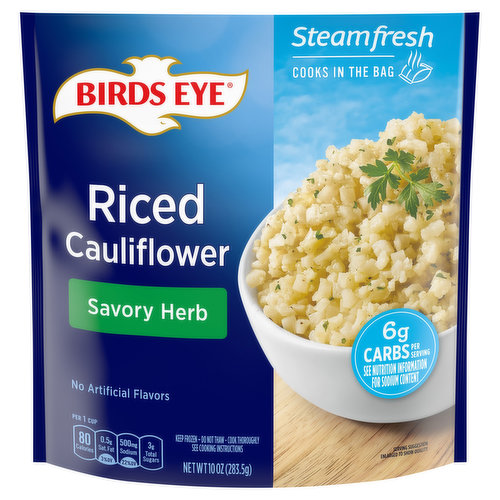 Birds Eye Riced Cauliflower, Savory Herb