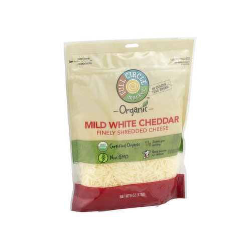 Mild White Cheddar Finely Shredded Cheese