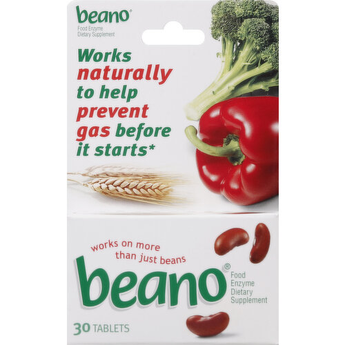 Beano Food Enzyme, Tablets