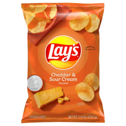 Lay's Potato Chips, Cheddar & Sour Cream Flavored