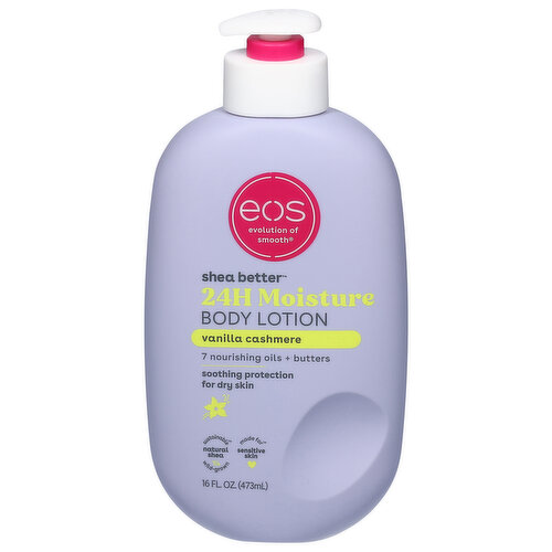 EOS Body Lotion, 24h Moisture, Vanilla Cashmere - Brookshire's