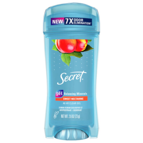 Secret Antiperspirant/Deodorant, Clear Gel, Sweet Nectarine